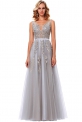 Tiulowa suknia dla druhny, na wesele | długa sukienka jasno różowa