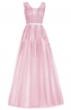 Tiulowa suknia dla druhny, na wesele | długa sukienka jasno różowa