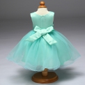 Tiulowa turkusowa sukienka dla dziewczynki |sukienka dziecięca na wesele, urodziny, święta