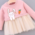 Sukienka dla dziewczynki z króliczkiem
