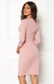Elegancka sukienka w pudrowo różowym kolorze, Goddiva 918A