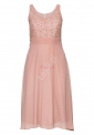 Elegancka sukienka wieczorowa w kolorze pudrowo różowym