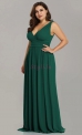 Butelkowo zielona sukienka wieczorowa o wysmuklającym kroju 9016