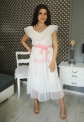 Biała sukienka letnia w groszki, Tiana