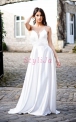 Biała sukienka ślubna z satynobawełny na cienkich ramiączkach 2188