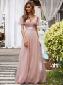 Jasno różowa suknia na wesele, dla druhny, na studniówkę 7962
